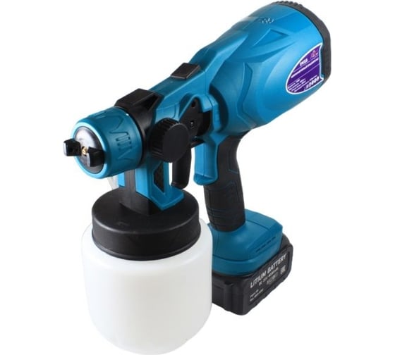 Изображение товара Аккумуляторный краскопульт AktiTool sg1/dw115 20в 4000 mah 101603