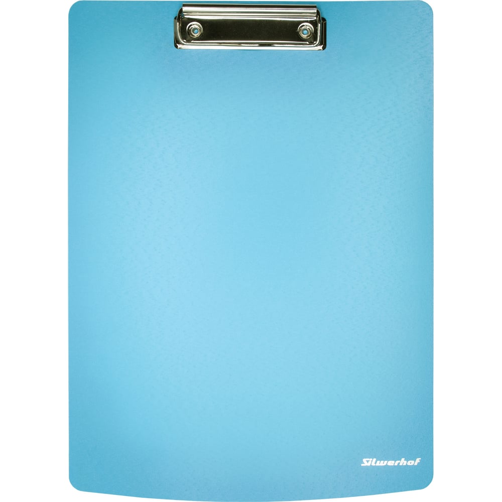 Изображение товара Папка клип-борд SILWERHOF 957027 A4 голубой полифом 1.8 мм