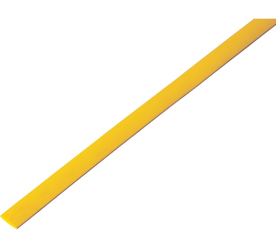 Изображение товара Термоусаживаемая трубка REXANT ТУТ нг 6.0/3.0 мм, по 1м, желтая 20-6002