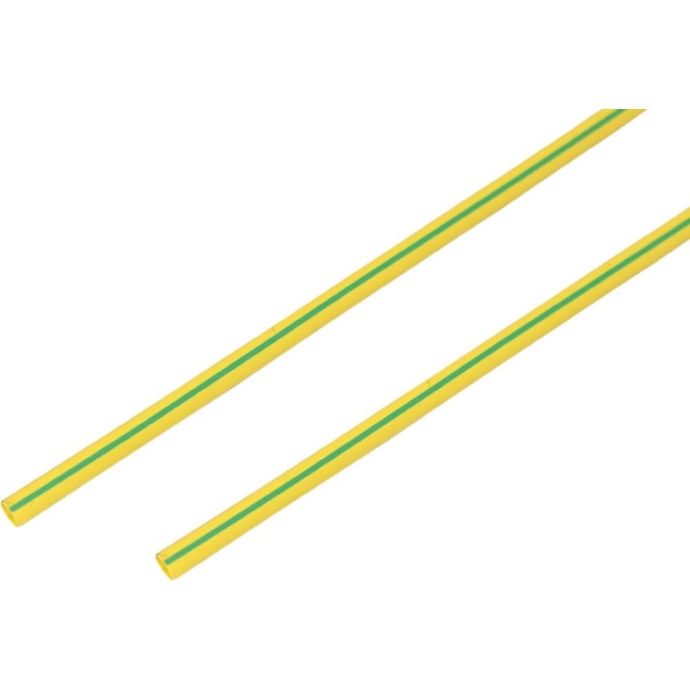фото Термоусадка rexant 6.0/3.0 мм, 1 м, желто-зеленая 20-6007