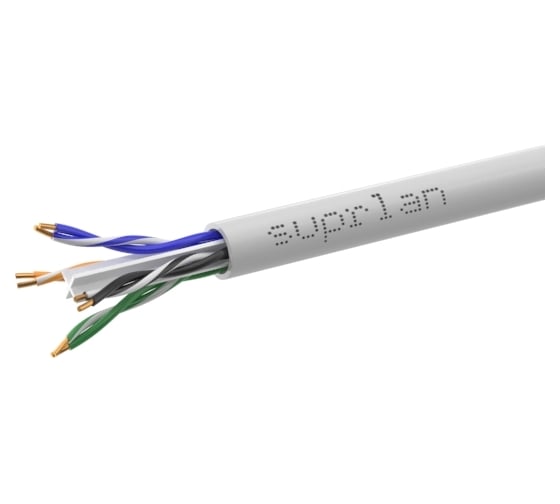 Изображение товара Сетевой интернет кабель витая пара SUPRLAN медный Six U/UTP Cat.6 4x2xAWG23 Cu LSZH нг(А)-HF внутренний 305м 01-1030-1