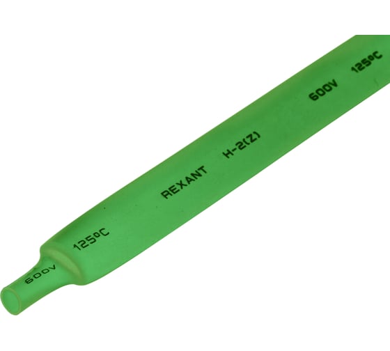 Изображение товара Термоусаживаемая трубка REXANT ТУТ нг 9.0/4.5 мм, 50 шт. по 1м, зеленая 20-9003