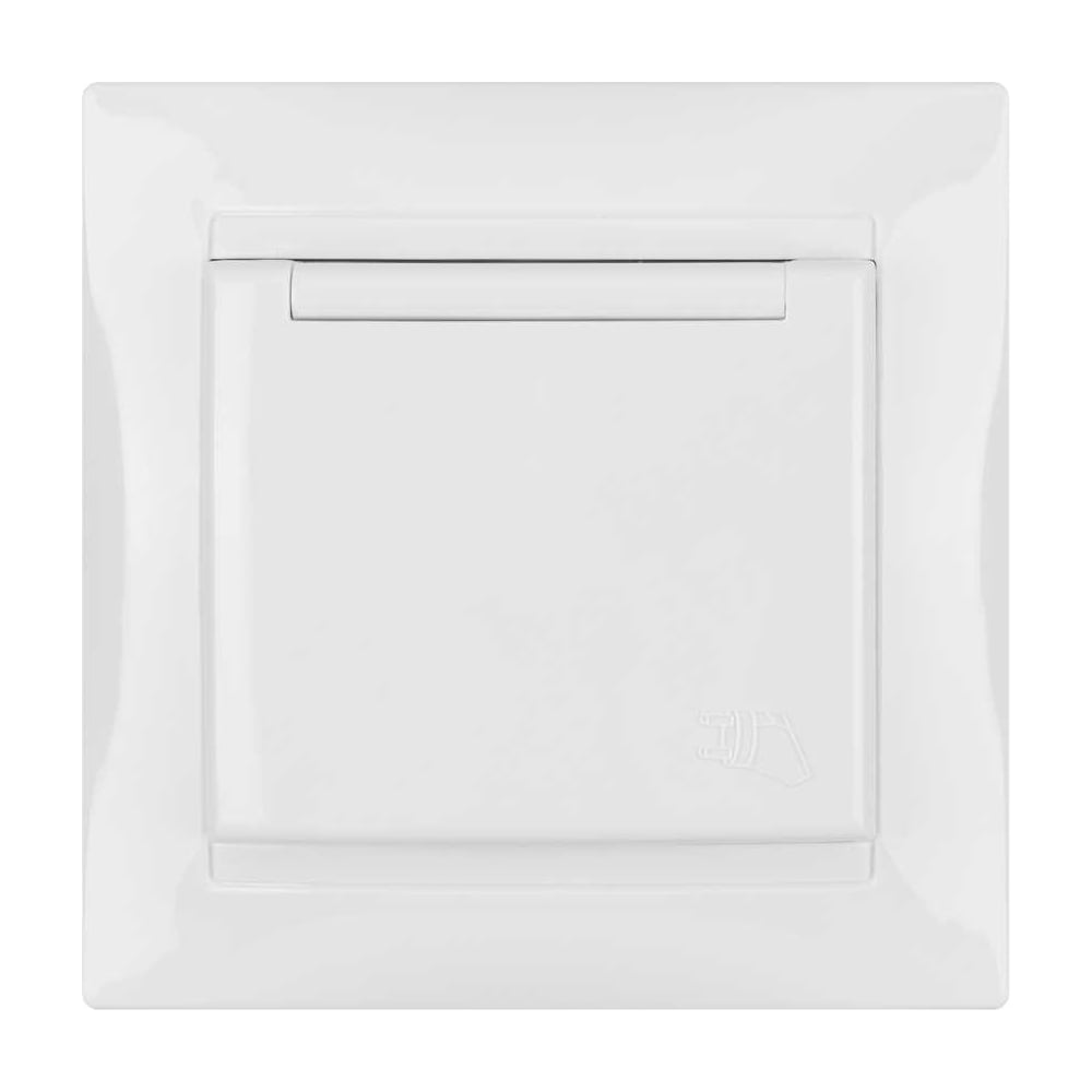 Изображение товара Розетка TDM ELECTRIC Лама 2П+З 16А IP44 с крышкой белая SQ1815-0026