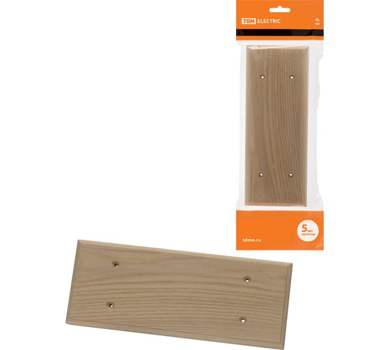 Изображение товара Накладка на бревно TDM деревянная, универсальная НБУ 1Пх3 280 мм, под покраску SQ1821-0321