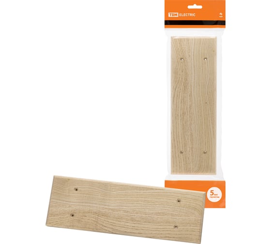 Изображение товара Накладка на бревно TDM ELECTRIC деревянная, универсальная НБУ 1Пх3 95x290 мм, сосна SQ1821-0261