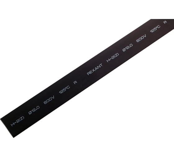 Изображение товара Термоусаживаемая трубка REXANT ТУТ нг 12.0/6.0 мм, 50 шт. по 1м, черная 21-2006