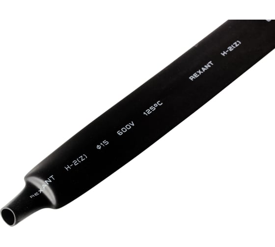 Изображение товара Термоусаживаемая трубка REXANT ТУТ нг 18.0/9.0 мм, 50 шт. по 1м, черная 21-8006