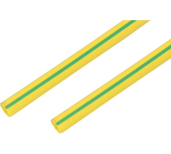 Изображение товара Термоусадочная трубка REXANT ТУТнг 20.0/10.0 мм, 1м, 10 шт, желто-зеленая 22-0007