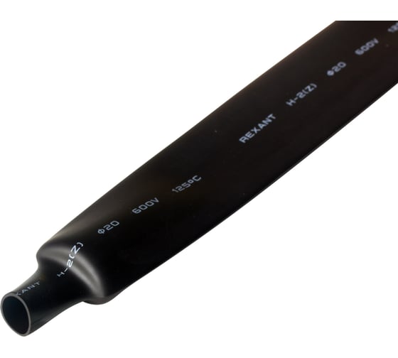 Изображение товара Термоусаживаемая трубка REXANT ТУТнг-LS (2:1)-20/10 черный 22-0008