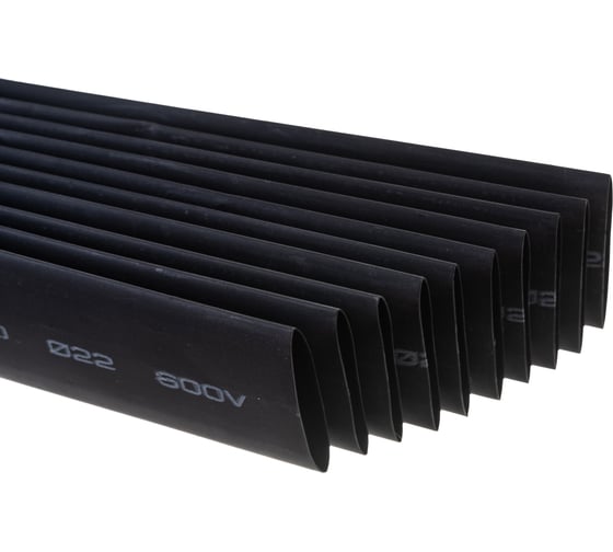 Изображение товара Термоусадочная трубка REXANT ТУТнг 22.0/11.0 мм, 1м, 10 шт, черная 22-2006