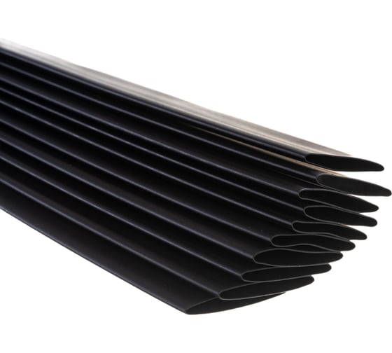 Изображение товара Термоусадочная трубка REXANT ТУТнг 25.0/12.5 мм, 1м, 10 шт, черная 22-5008