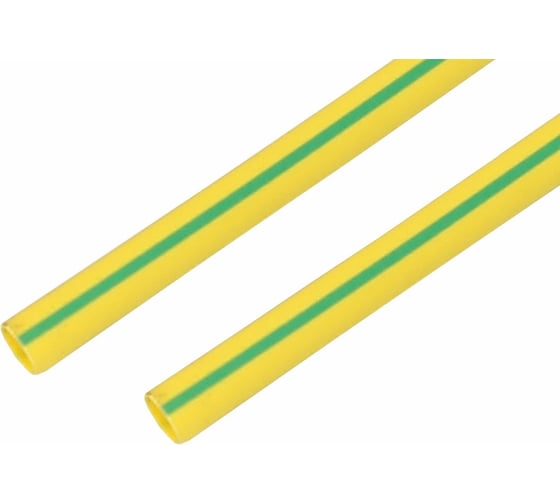 Изображение товара Термоусадочная трубка REXANT ТУТнг 30.0/15.0 мм, 1м, 10 шт, желто-зеленая 23-0007