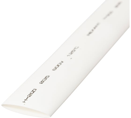 Изображение товара Термоусадочная трубка REXANT ТУТ нг 35.0/17.5 мм, 1м, 10 шт., белая 23-5001