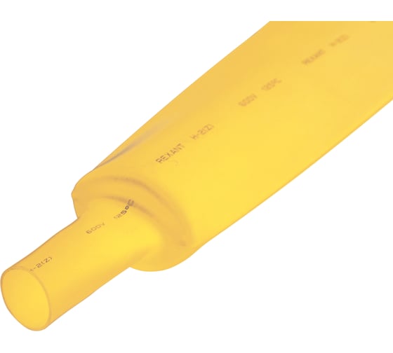 Изображение товара Термоусаживаемая трубка REXANT ТУТнг-LS (2:1)-50/25 желтая 25-0002