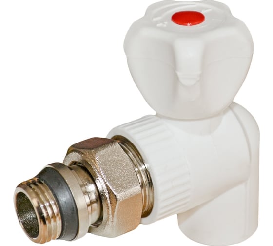 Изображение товара Кран для радиатора Rvc ППРС угловой 20x1/2 наружная резьба 25126