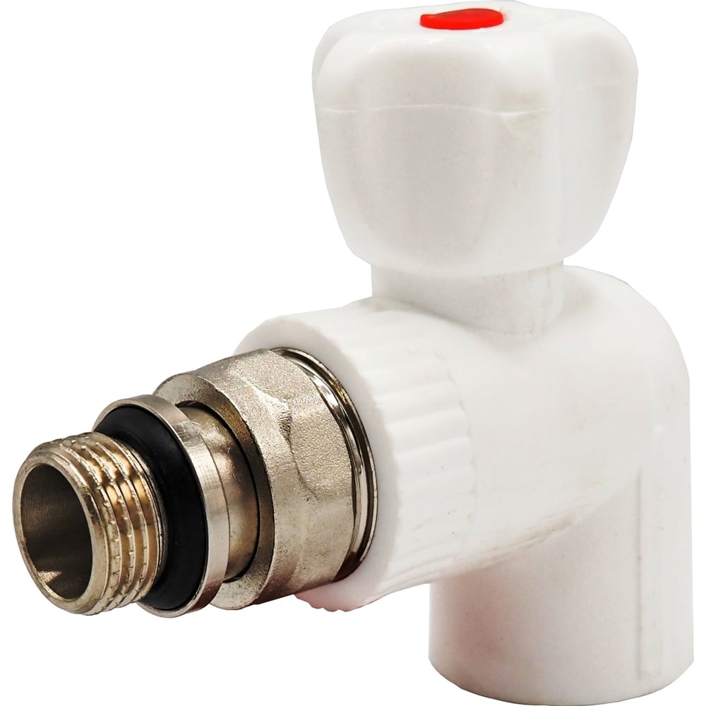 Изображение товара Кран для радиатора Rvc ППРС угловой 25x1/2 наружная резьба light