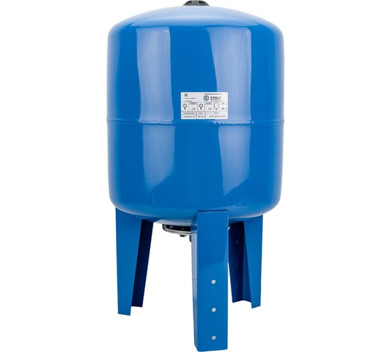 Изображение товара Расширительный бак гидроаккумулятор STOUT 50 л вертикальный синий STW-0002-000050