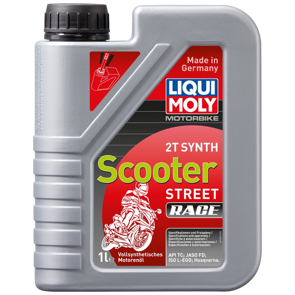 фото Синтетическое моторное масло для скутеров 1л liqui moly motorbike 2t synth scooter street race 1053