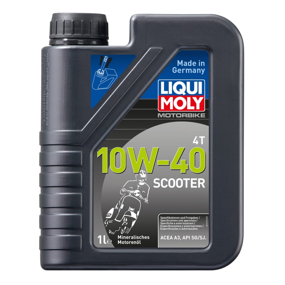 Минеральное моторное масло 4T для скутеров LIQUI MOLY масло моторное роснефть moto 2t минеральное 1 л