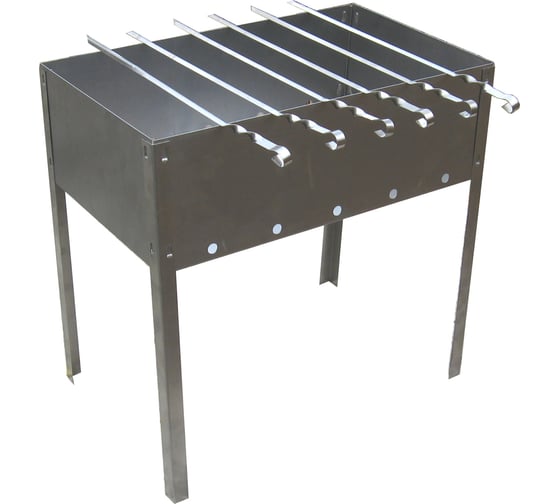 Изображение товара Складной мангал ROYALGRILL 50х30см, 0.5мм, 6 шампуров 80-046