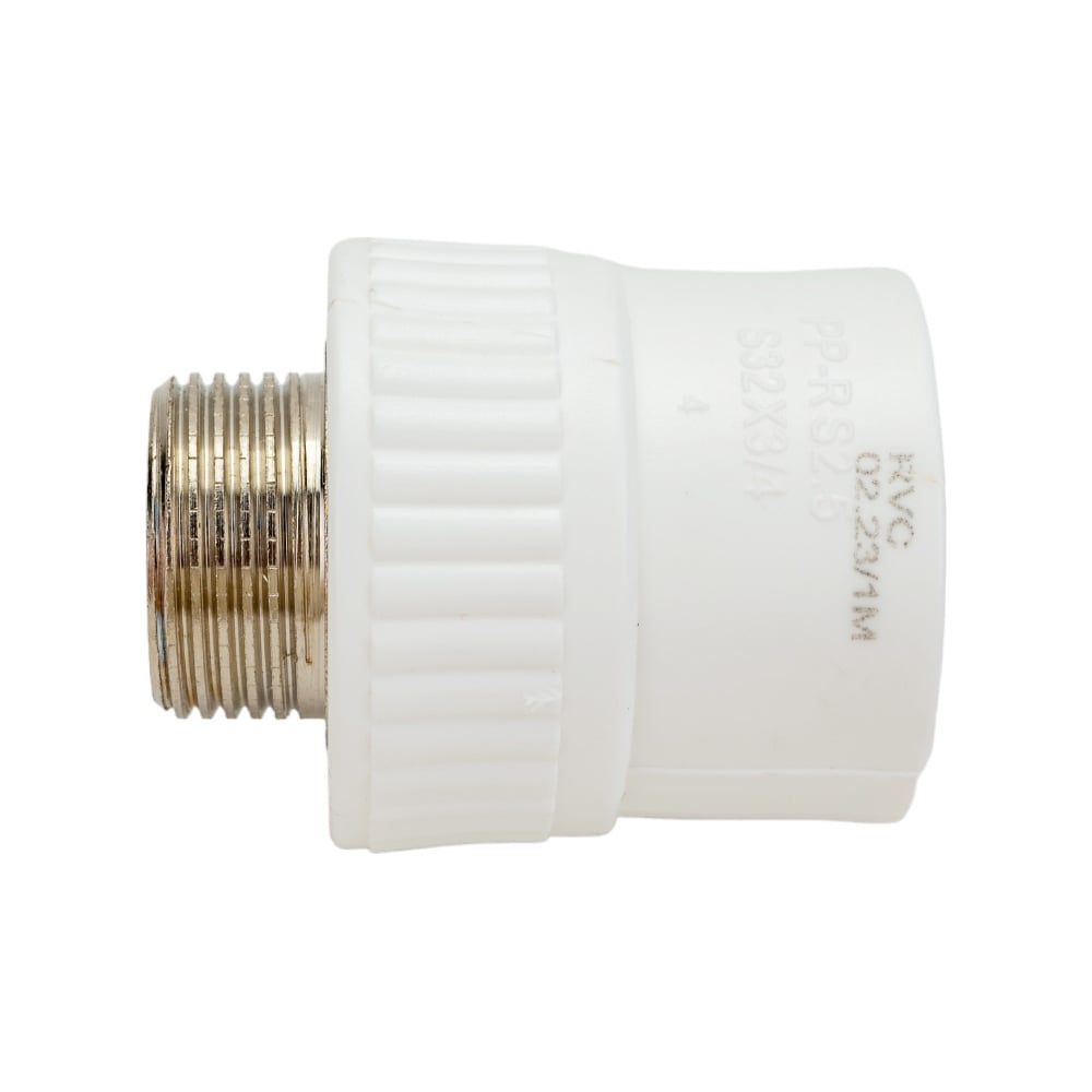 Изображение товара Муфта Rvc ППРС наружная резьба 32x3/4 25183 для труб из полипропилена и латуни