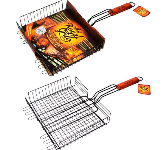 Изображение товара Глубокая решетка-гриль с антипригарным покрытием ROYALGRILL 31х24см 80-025