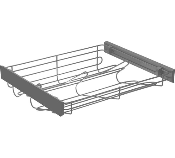 Изображение товара Полка для обуви GTV SMART, в модуль 600 мм, без направляющих, графит W-WOBU60-BP-60