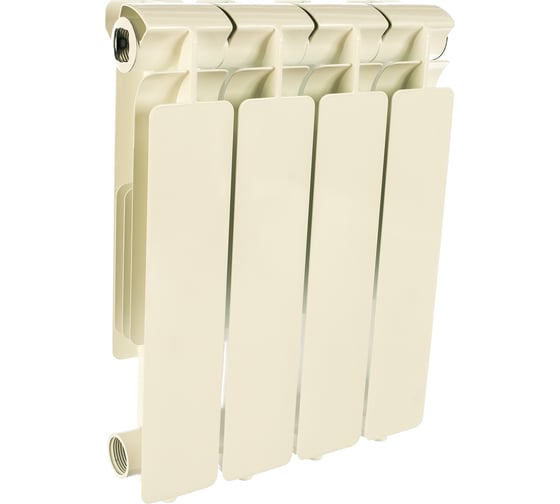 Изображение товара Алюминиевый радиатор STOUT Bravo 350 4 секции боковое подключение SRA-0110-035004