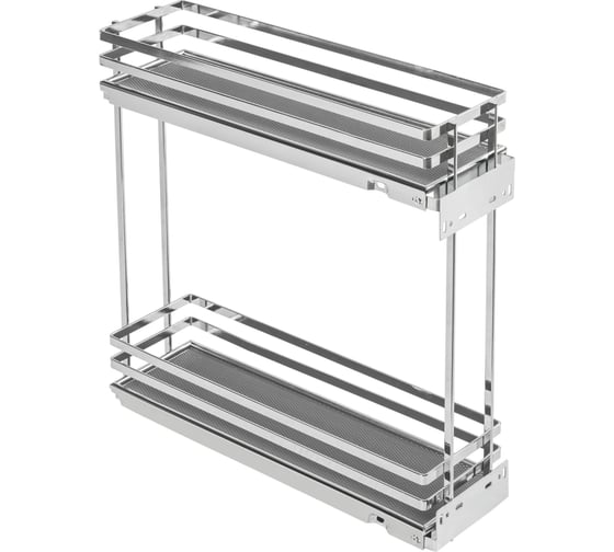 Изображение товара Бутылочница GTV MOVIX PRO в модуль 200 мм, без направляющих, хром, плоский прут KO-200BO-01