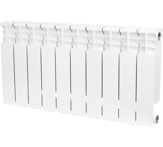 Изображение товара Биметаллический радиатор STOUT Space 500 12 секций боковое подключение SRB-0310-050012
