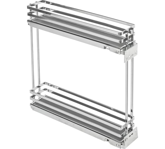 Изображение товара Бутылочница GTV MOVIX PRO в модуль 150 мм, Cargo без направляющих, хром, плоский прут KO-150BO-01