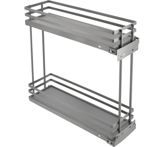 Изображение товара Бутылочница GTV MOVIX PRO в модуль 200 мм, без направляющих, антрацит, плоский прут KO-200BO-60