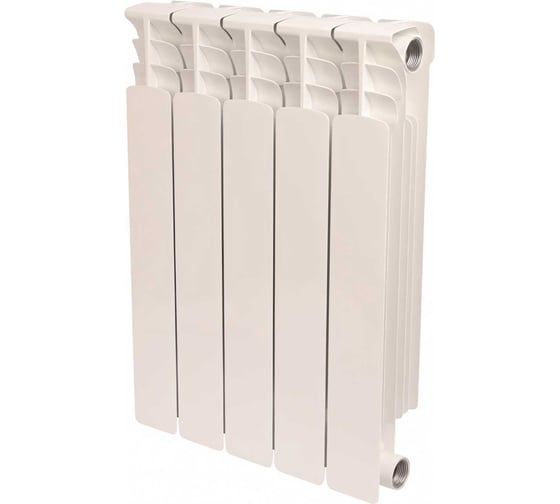 Изображение товара Биметаллический радиатор STOUT Space 500 5 секций боковое подключение SRB-0310-050005