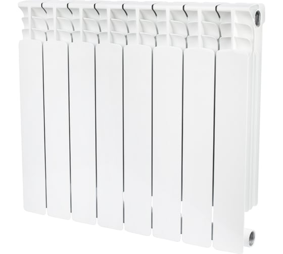 Изображение товара Биметаллический радиатор STOUT Space 500 8 секций боковое подключение SRB-0310-050008