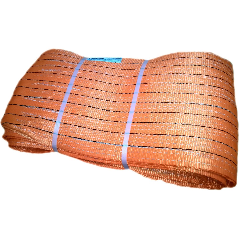 Изображение товара Текстильный петлевой строп 10 тонн, длина 5 метров, оранжевый