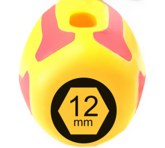 Изображение товара Диэлектрическая отвёртка DUEL 1000V отвертка-ключ торцевая 12x125мм, длина 247 мм DE07-120-125