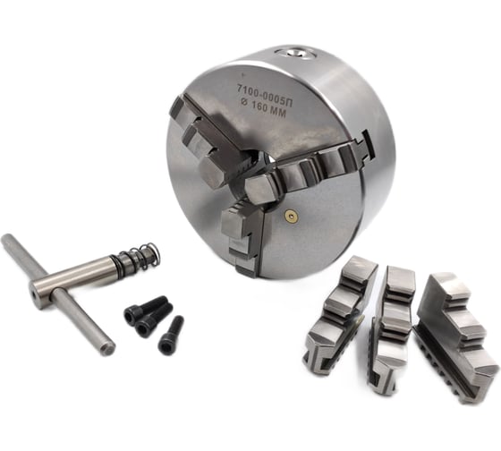 Изображение товара Патрон токарный 160 мм, 3-х кулачковый 7100-0005п (к11-160) TORNERI 045681
