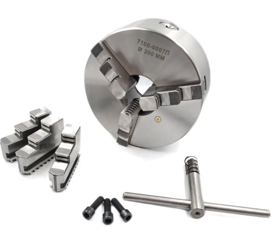 Изображение товара Патрон токарный 200 мм, 3-х кулачковый 7100-0007п (к11-200) TORNERI 045665