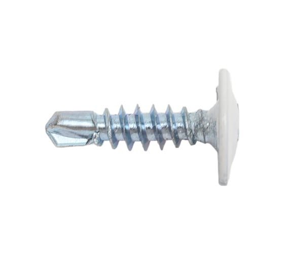 Изображение товара Саморез с прессшайбой Качественный крепеж белая 4,2х16 сверло 250 шт 0300175 КЧ