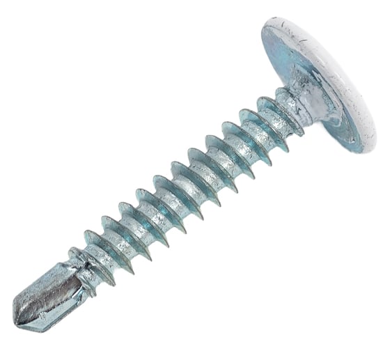 Изображение товара Саморез с прессшайбой Качественный крепеж белая 4,2х25 сверло 230 шт 0300289 КЧ