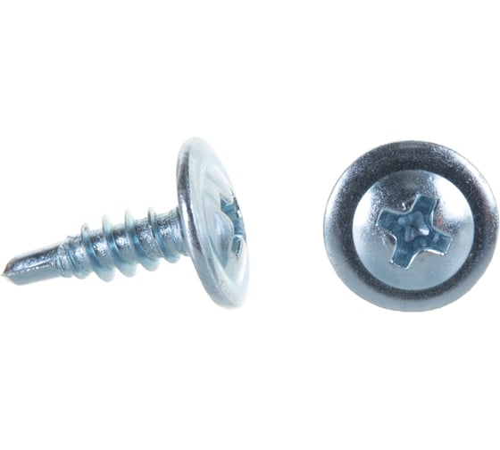 Изображение товара Саморез с прессшайбой Качественный крепеж 4,2х14 сверло 1500 шт 1000341 КЧ