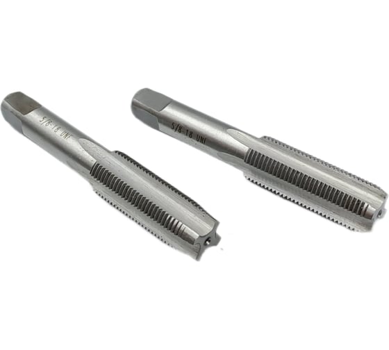 Изображение товара Метчик TORNERI дюймовый UNF 5/8 18 нитей комплект из 2-х штук 9ХС 042037