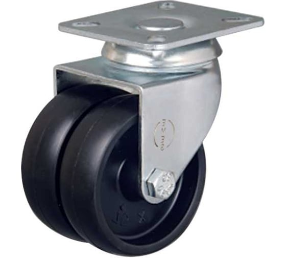 Изображение товара Колесо с поворотной платформой 50 мм EMES ET01MKM50X20RIVETED