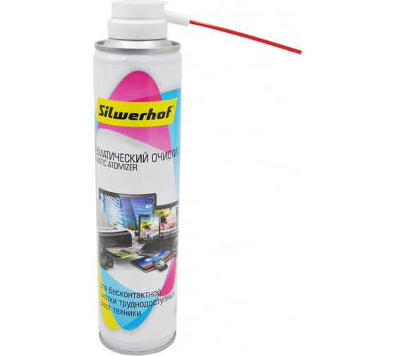 Изображение товара Баллон со сжатым воздухом для удаления пыли SILWERHOF 300 мл 417291