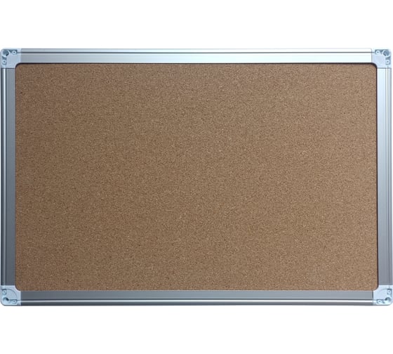 Изображение товара Пробковая доска SILWERHOF 90x120 см алюминиевая рама 1657993