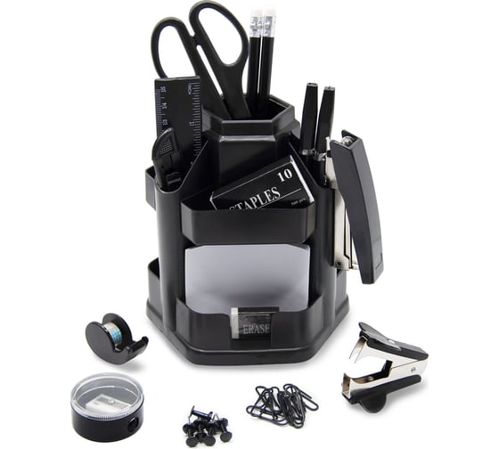 Изображение товара Настольный набор SILWERHOF 17 предметов пластик черный 1206589