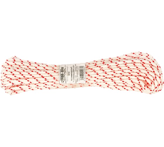 Изображение товара Капроновый фал d=6мм 20м СТРОП-ПРО ПА SP03397