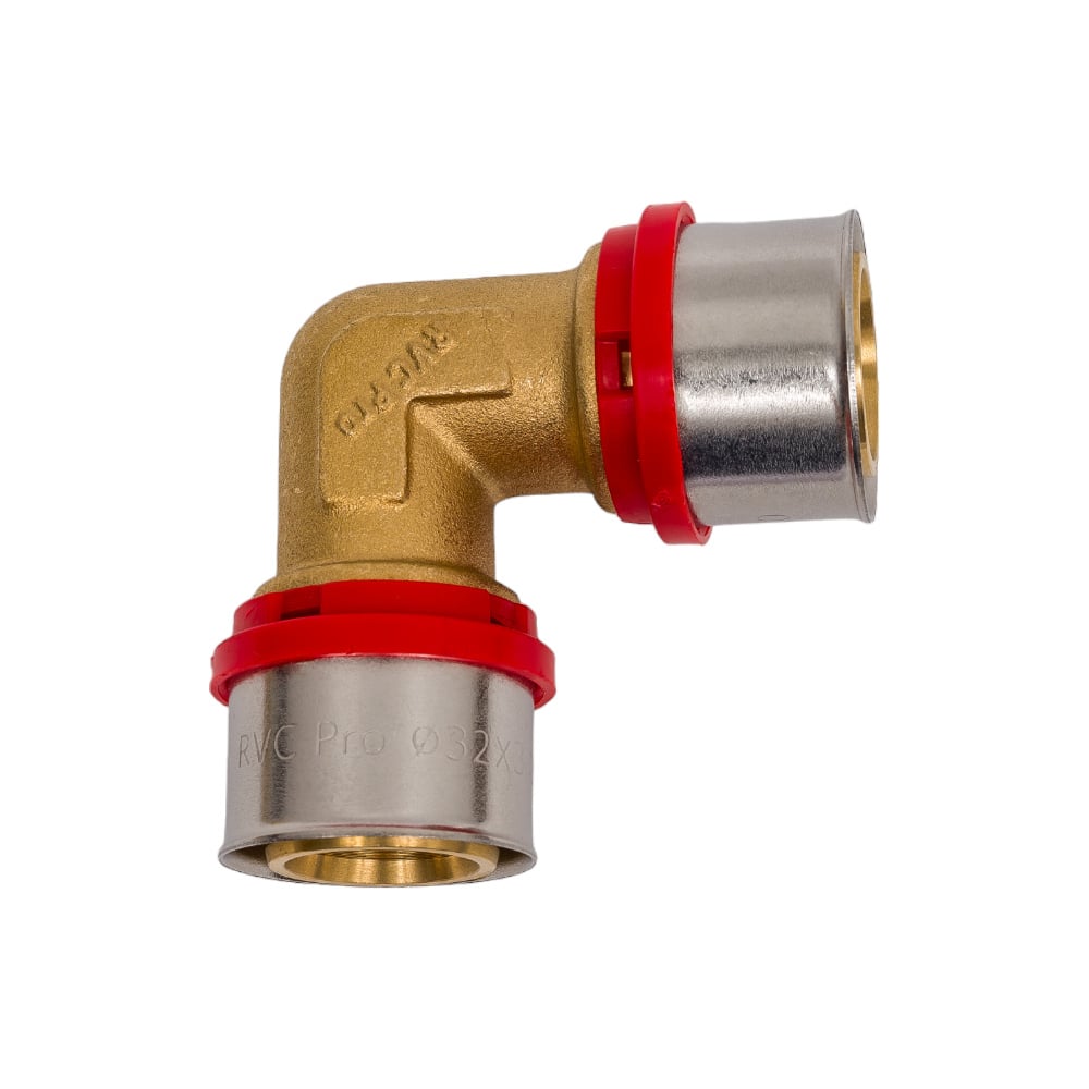 Изображение товара Угол Rvc пресс 32 02699 латунь для труб 32 мм без резьбы