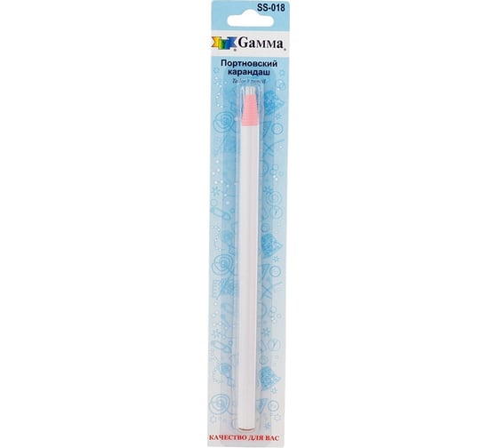 Изображение товара Карандаш для кройки Gamma SS-018 белый, в блистере 12822 381225