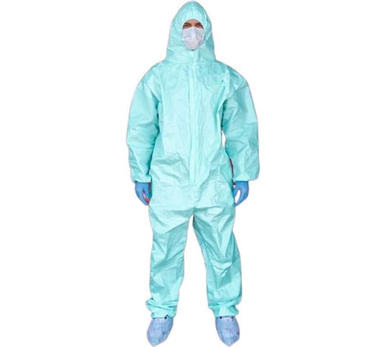 Изображение товара Защитный комбинезон Гекса Мод.№1, р.56-58, бирюзовый 41.04.39.02.33.042.0000.5658.00